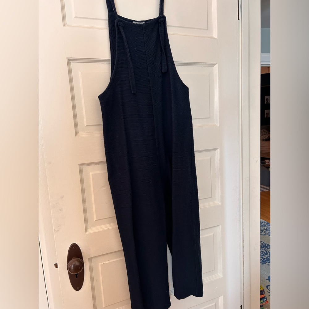 Madewell Women’s Navy Cotton Overalls